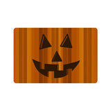 Jackolantern Stripe Doormat - Unique Halloween Pumpkin Face Mat-High quality 23.6 x 15.7in (60x40cm) doormat / floor mat. Professionally printed, durable & colorfast non-woven polyester fiber top, non-slip bottom. Indoor / outdoor use. Free Shipping Worldwide. Funny unique Halloween Jackolantern face striped door mat. Fun spooky fall party decor gift.-