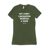 -Women's style Bella & Canvas crew neck t-shirt. Slim fit, combed ing-spun cotton. Ethical & ecological production. Made-to-order, shipped from the USA.
Feminist Women's Rights Equality George Carlin Quote abortion is healthcare SCROTUS Roe v Wade Persist Resist Protest VOTE pro-choice Bans Off My Body My Choice-Military Green-S-