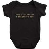 -High quality Rabbit Skins infant snap bodysuit. Solid colors are 100% combed ringspun cotton, heather colors are 90/10 combed ringspun cotton and polyester. Double-needle ribbed bindings, 3 snap closure. Shipped from the USA. Funny one piece unisex baby snapsuit creeper crawler dogs doggie puppy woof you-Black-NB-