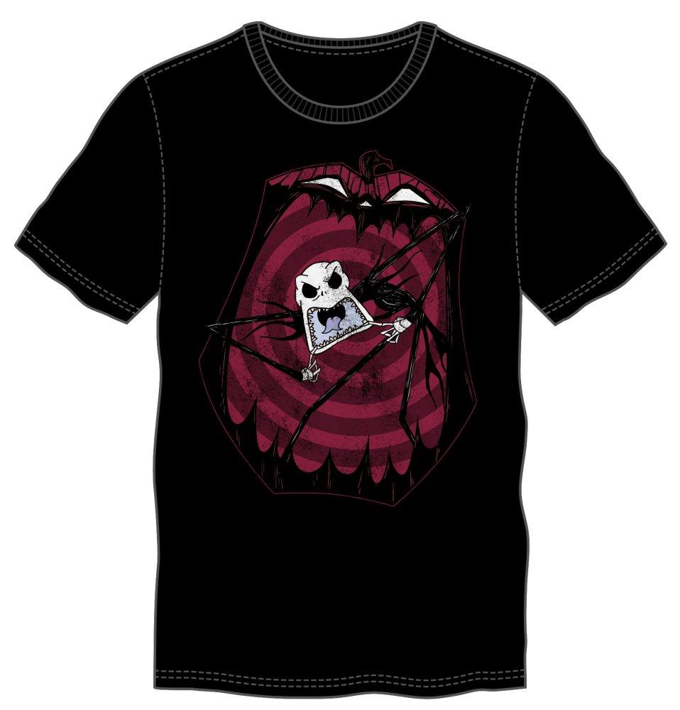 NIGHTMARE BEFORE CHRISTMAS Angry Jack Swirl Graphic Tee, Official NBX-BLACK-S-