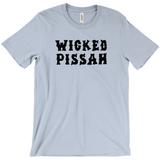 Funny WICKED PISSAH Tee, Mens/Unisex Adult Sizes, Shipped from the USA-Soft airlume cotton standard fit t-shirt with short sleeves and crew neck. -
Boston Mass New England Massachusetts New Hampshire Rhode Island Maine Vermont Connecticut MA NH RI MN VT CT aweome regionalism saying slang townie chowda head masshole sox celtics bruins huskies revolution patriots black wolves fan smaht -S-Light Blue-