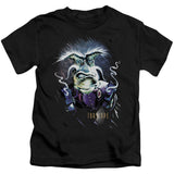 -Soft and comfortable standard fit unisex youth crew neck, short sleeve tee. High quality, professionally printed, detailed image of Dominar Rygel XVI with two smoking pulse pistols.Genuine, officially licensed Farscape kids apparel. Ships from USA. End is the Beginning That's Our Baby Limited Edition Challenger Cover.-BLACK-LG (7)-