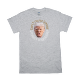 -Premium quality mens / unisex adult graphic tee made of soft ringspun cotton. Made-to-order and shipped from USA. Anti-Trump FUPA meme covidiot fascist election fraudster MAGA 2021, lock him up, lock them all up. Fake news, subhuman fraud, criminal covid coverup Putin pal profiteer aspiring dictator American disgrace.-Heather Gray-Small-