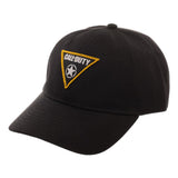 Black CALL OF DUTY Woven WWII Patch Flex Cap, Officially Licensed-Black-OS-754978042059
