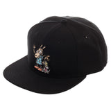 Rocko's Modern Life Embroidered Snapback Cap, Official 90s Nicktoons-Black-OS-190371760891
