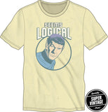 Star Trek The Originl Series Spock Seems Logical Retro Graphic Tee, -A soft yellow, retro styled Star Trek graphic tee. Officially licensed Star Trek TOS shirt, typically ships in 2-3 business days from within the US.-