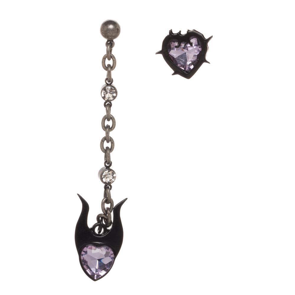 Disney Villains MALEFICENT Assymetrical Earrings, Officially Licensed-MULTI-OS-843743102460