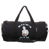 Rick And Morty Rick's Gym Duffle Bag, Adult Swim Officially Licensed-Black 100% polyester Rick's Gym duffel bag measuring 19.5 x 9.75 inches with inner organizing pockets and removable adjustable strap. Officially licensed Rick and Morty accessory. This bag typically ships in 2-3 business days from within the US.-190371885440