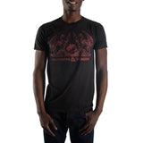 Dungeons and Dragons Officially Licensed Red on Black Classic Logo Tee--