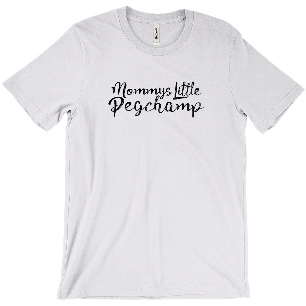 -Soft, comfortable mens/unisex Airlume combed and ring-spun cotton tee. Made-to-order and shipped from the USA. Funny dirty naughty my little pogchamp pegging meme peg sex sexual male anal stimulation pleasure bottoming bottom kinky feminization sissification public humiliation fetish kink humor ass butt stuff gag gift-Heather Prism Lilac-Small (S)-