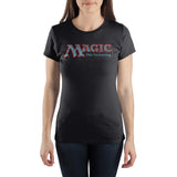 Magic: The Gathering Logo Juniors Tee - Officially Licensed MTG Shirt-BLACK-S-