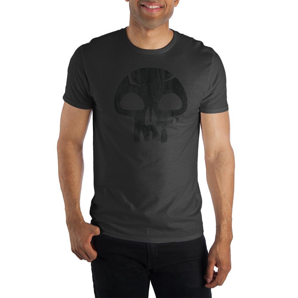 Magic The Gathering Mana Skull Tee, Officially licensed MTG Shirt-Charcoal-S-