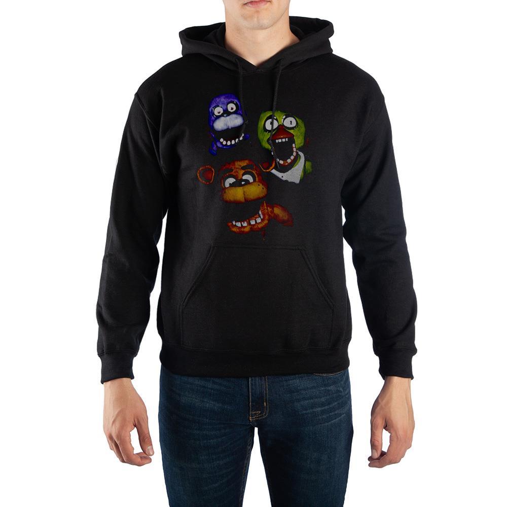 Five Nights at Freddy's Jumpscare Group Hoodie Officially Licensed USA-Black-S-