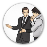 Slaps Roof of Car Pinback Buttons - This Bad Boy Can Fit So Much Meme-High quality scratch and UV resistant mylar and metal pinback badge. 1.25, 2.25 or 3 inches. Ships in 3-5 business days from within the US. car salesman this bad boy can fit so much x snowclone meme illustration. -2.25 inch Round Button-