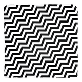Black Lodge Pattern Throw Pillows - Twin Optical ZigZag Surreal Peaks-Double-sided, square spun polyester pillow or pillowcase in your choice of color and size.This item is made-to-order and typically ships in 3-5 business days from within the US.

Diagonal black and white zig-zag lines on high quality throw pillow. Tense and surreal optical art pattern. Fun and unique gothic halloween home decor.-Cover only-no insert-14x14 inch-