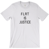 Flat is Justice Tees - Unisex, Several Colors, Anime Manga Chest Meme-Flat is Justice! Unisex crew neck tee made out of Airlume combed and ring-spun cotton. These shirts are made-to-order & ship in 3-5 business days. Flat is beautiful, equality, representation, body image, self love, delicious flat chest anime manga meme shirt. trans, nonbinary, feminist flatchested 2020 trending funny gift-Ash-Extra Small (XS)-