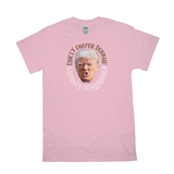 -Premium quality mens / unisex adult graphic tee made of soft ringspun cotton. Made-to-order and shipped from USA. Anti-Trump FUPA meme covidiot fascist election fraudster MAGA 2021, lock him up, lock them all up. Fake news, subhuman fraud, criminal covid coverup Putin pal profiteer aspiring dictator American disgrace.-Light Pink-Small-