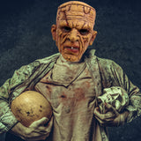 -High quality latex over-the-head Frankenstein's Monster mask. One size fits most. Free shipping.
Unique unusual fleshy skin tone classic monster horror halloween costume cosplay mask halloween party haunted house scare prop realistic freaky disturbing undead reanimated corpse -