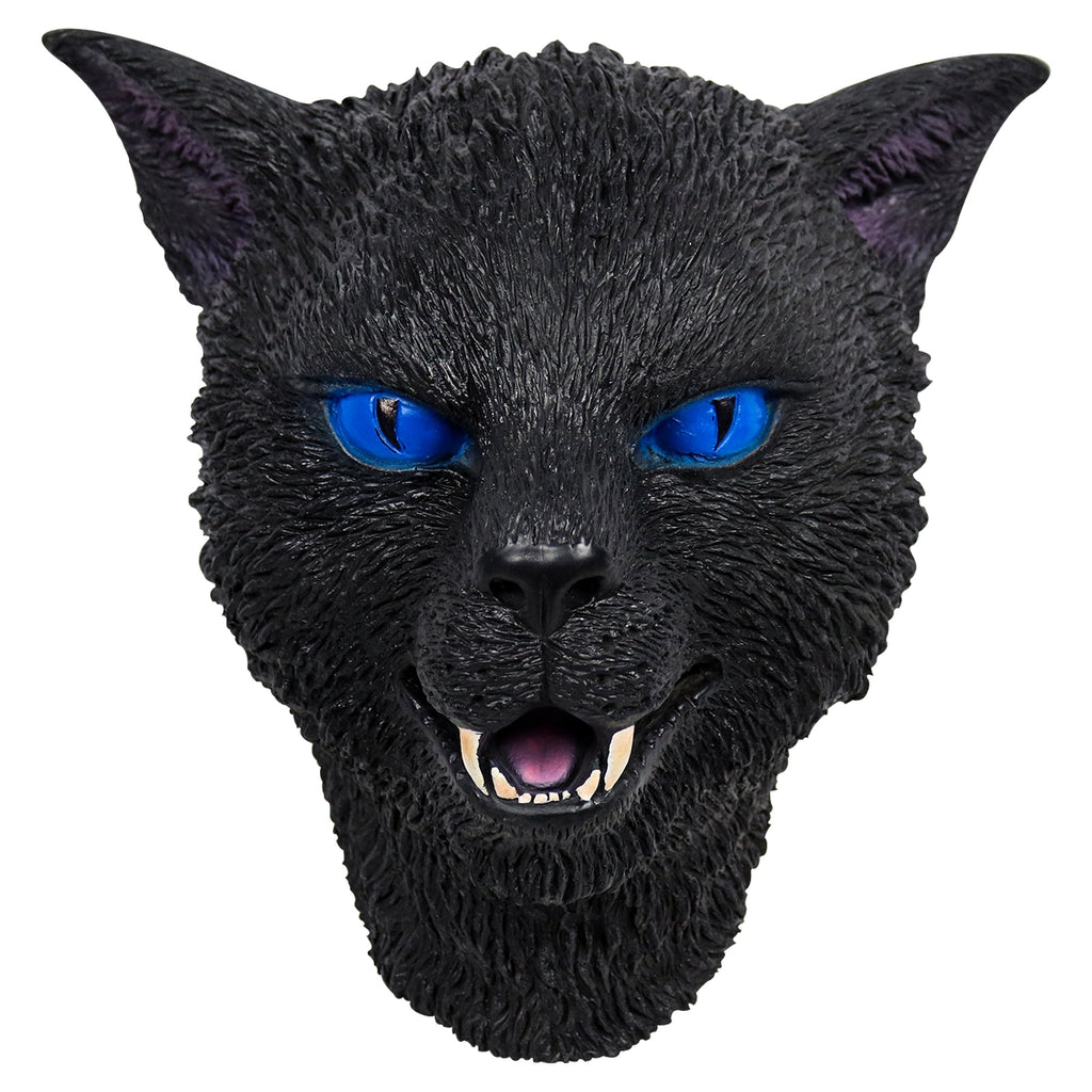 -High quality latex over-the-head mask. One size fits most. Measures approximately 10.6in x 11.8in Free shipping from abroad with average delivery to the USA in 2-3 weeks.

Funny Freaky Weird Were Animals Werecat Black Cat Mask Adult Full Face Latex Mask Halloween Masquerade Cosplay Creepy Spoopy -