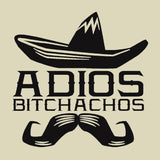 Adios Bitchachos Graphic Tee, Funny Unisex Español Bye BitchesShirt-Small-Sand-