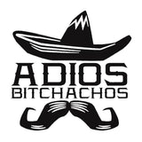Adios Bitchachos Juniors Tee, Funny Español Bye Bitch Spanish Shirt-I believe it means, "Goodbye dear friend." No? Thousands of designs available. Professionally printed silkscreen. Ships within 2 business days. Designed and printed in the USA. Bye Bitch Muchachos-Small-Snow-