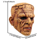 -High quality latex over-the-head Frankenstein's Monster mask. One size fits most. Free shipping.
Unique unusual fleshy skin tone classic monster horror halloween costume cosplay mask halloween party haunted house scare prop realistic freaky disturbing undead reanimated corpse -