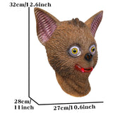 -High quality latex over-the-head mask. One size fits most. Measures approximately 10.6in x 11in Free shipping from abroad with average delivery to the USA in 2-3 weeks.
Funny Freaky Weird Were Animals Werebat Werecat Cat Vampire Bat Mask Adult Full Face Latex Mask Halloween Masquerade Cosplay Spoopy Goofy Costume-