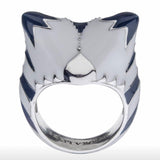 -High quality Ahsoka inspired enameled metal statement ring. Sizing is approximate. Free shipping from abroad with average delivery to the USA in about a month.

star rebel geek cosplay fashion jewelry ashoka cat ears raccoon striped alien galaxy wars mens womens space inexpensive boba fan gift -