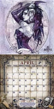 -Rare retired Alchemy Gothic 2015 "Morta Hari and the Vampires of Moulin Rouge" Wall Calendar featuring 13 incredible artworks, a phantasmagorical host of night's dark denizens to delight and disturb an unquiet soul with an appetite for midnight. Hard-to-find. New Old Stock, still factory sealed. Shipped from the USA.-840391100107