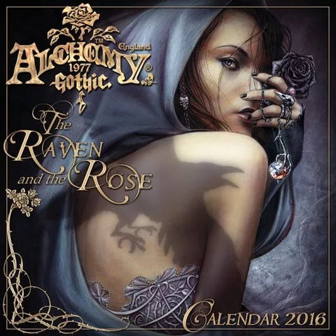 -Rare & retired, gorgeously illustrated 2016 calendar featuring an incredible collection of gothic artwork evoking a romantic yet sinister mood, reminding us that no rose is without its thorns, no raven without its shadow. Dark, mystical, and distinctive. Hard-to-find, New Old Stock, factory sealed. Shipped from USA.-97807389477128