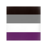 Asexual Pride Pinback Buttons, Ace LGBTQ LGBTQIA LGBTQX Pride Pin-High quality scratch and UV resistant mylar & metal pinback button. 1.25, 2.25 or 3 inches. Custom made Ace Asexual LGBTQ LGBTQIA LGBTQX Asexuality Pride Pin - Equal Rights, Equality Flag Stripes. -2 inch Square Button-