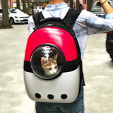 Astro Pet Capsule Carrier Cat Backpackm Window Travel Bag Ferret Dog-Sturdy, stylish and comfortable space capsule shaped pet carrier with large window. Well ventilated so your pets can breathe easy. Spacious yet compact. Fits most cats up to 13lbs / 6kg, small dogs up to 11lbs / 5kg with room to sit or lay down. Also great for ferrets. Internal clip to prevent kitties & puppies from jumping out when bag opens-