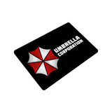 -High quality 23.6 x 15.7in (60x40cm) doormat / floor mat. Professionally printed, durable & colorfast non-woven polyester fiber top, non-slip bottom. Indoor / outdoor use. Free Shipping Worldwide. Resident zombie gamer welcome door mat. Evil umbrella corporation housewarming gaming home decor gift.-