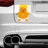 Baby Trump Vinyl Decals, 9x6in Wall Stickers Parody Protest Resist--