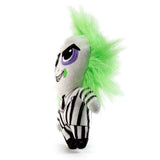 Beetlejuice Phunny Plush, Officially Licensed-It’s Showtime! Beetlejuice is all dressed up and ready to scare. This Beetlejuice x Kidrobot Phunny is ready for you to say his name three times... just to cuddle! 

﻿7.5-inch stuffed plushie in signature black and white striped suit with embroidered details. Officially licensed product. US Seller. Halloween horror.-883975155247