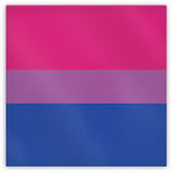 Bisexual Pride Magnet 2x2in Metal LGBTQ LGBTQIA LGBTQX Bi Pride Magnet-2x2 inch-Horizontal-