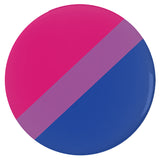 Bisexual Pride Pinback Buttons, 1.25in 2.25in or 3in LGBTQ LGBTQIA Pin-High quality scratch and UV resistant mylar & metal pinback button. 1.25, 2.25 or 3 inches. Custom made Bi LGBT GLBT LGBTQ LGBTQIA LGBTQX Bisexual Sexuality Pride, Rights, Equality Flag Stripes. Love is Love. -3 inch Round Button-