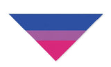 BISEXUAL Pride Bandana, Diagonal Stripes-Polyester jersey knit 24 inch square bandana, kerchief, handkerchief, hanky, neckerchief, do-rag, facemask, headscarf, babushka, hankey. GLBT LGBT LGBTQ LGBTQIA LGBTQX LGBTQ Plus LGBTQ+ Bi Bisexual Pride stripes. Love is love. Hearts not Parts. Equality, Rights, Representation. Pink Blue Purple-