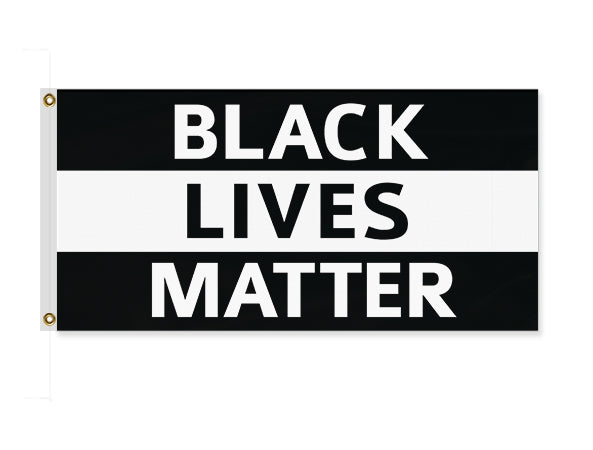 Black Lives Matter Flags - 2x1 3x2 5x3 High Quality BLM Protest Banner-High quality, professionally printed polyester flag. Single or fully double-sided with blackout layer, grommets or pole pocket / sleeve. 2x1ft / 1x2ft, 3x2ft / 2x3ft, 5x3ft / 3x5ft or custom. Fully customizable by request. BLM Black Lives Matter Protest George Floyd I Can't Breathe No Justice No Peace Demand Change-