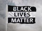 Black Lives Matter Flags - 2x1 3x2 5x3 High Quality BLM Protest Banner-High quality, professionally printed polyester flag. Single or fully double-sided with blackout layer, grommets or pole pocket / sleeve. 2x1ft / 1x2ft, 3x2ft / 2x3ft, 5x3ft / 3x5ft or custom. Fully customizable by request. BLM Black Lives Matter Protest George Floyd I Can't Breathe No Justice No Peace Demand Change-