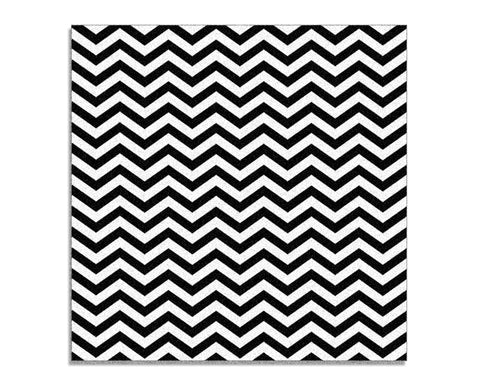 Black & White Lodge Chevron Floor Mat / Runner. Twin ZigZag Peeaks-Convention quality low profile, thin style floor mat. Durable non-woven polyester fiber top, non-slip rubber backing. Easily trimmed to fit a particular area. Made-to-order, shipped from the USA. black adn white twin Zig Zag home decor secondary flooring event walkway temporary haunted house peaks chevron lodge pattern-60 x 60 inches-