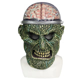 -High quality over-the-head monster mask with bubble showing exposed brain. One size fits most. Free shipping. These masks ship from within the USA and typically arrive in about a week.

Zombie undead frankenstein gross weird halloween costume reanimated creature mask-