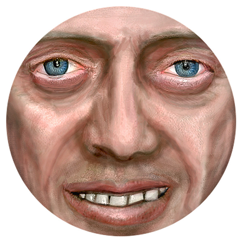Bedroom Eyes Buscemi Pinback Buttons - Funny Weird Meme Face Pin-High quality scratch and UV resistant mylar and metal pinback badge. 1.25, 2.25 or 3 inches. Ships in 3-5 business days from within the US. -3 inch Round Button-