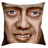 -Double-sided, square throw pillow in your choice of size and either spun polyester or synthetic suede finish. Passersby can't help but gaze deeply into those sexy bedroom eyes, being drawn deep into their awkward embrace. Whether you're a fan, love memes, or seeking a weird WTF gift, this face is for you. -