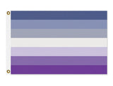 -High quality, professionally printed polyester banner pole flag. Single or double sided with either grommets or pole pocket. 2x1 / 1x2 ft, 3x2 / 2x3 ft, 3x5 / 5x3 ft or custom size. Fully customizable on request. Lesbian Feminist Pride, LGBT GLBT LGBTQ LGBTQIA LGBTQX Rights Equality Protest Banner-3 ft x 2 ft-Standard-Grommets-