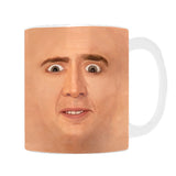 -Just sip and let Nic do the expressing! High quality print of the original artwork on a premium quality, durable ceramic mug. Send them as a gift, hide them in cabinet, serve coffee to an unexpecting friend or partner. Cagemas & white elephant classics. Office legends. Funny, weird, shocking, bizarre meme gag gifts. -