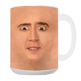 -Just sip and let Nic do the expressing! High quality print of the original artwork on a premium quality, durable ceramic mug. Send them as a gift, hide them in cabinet, serve coffee to an unexpecting friend or partner. Cagemas & white elephant classics. Office legends. Funny, weird, shocking, bizarre meme gag gifts. -