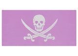 Calico Jack Pirate Jolly Roger Beach Towel - Pink and White -Beach Towel-