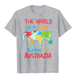 -Soft and comfortable mens/unisex shirt with high quality print. Solid colors are 100% premium cotton, heather colors are 10% polyester. Free shipping from abroad with average delivery to the USA in 2-3 weeks.

Funny world global geography globe map graphic t-shirt continental humor cat lover gift-Heather Gray-XS-