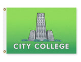 Greendale CC Rival CITY COLLEGE Flag, Paintball Cosplay Prop Replica-High quality, professionally printed custom polyester banner pole flag. Single or double sided with either grommets or pole pocket. 2x1 / 1x2 ft, 3x2 / 2x3 ft, 3x5 / 5x3 ft or custom size. Fully customizable on request. Community college parody paintball rival flag tv meme greendale cosplay photo prop replica banner-3 ft x 2 ft-Standard-Grommets-